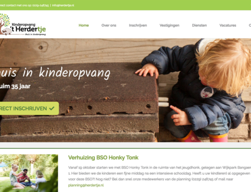 Website Kinderopvang ’t Herdertje